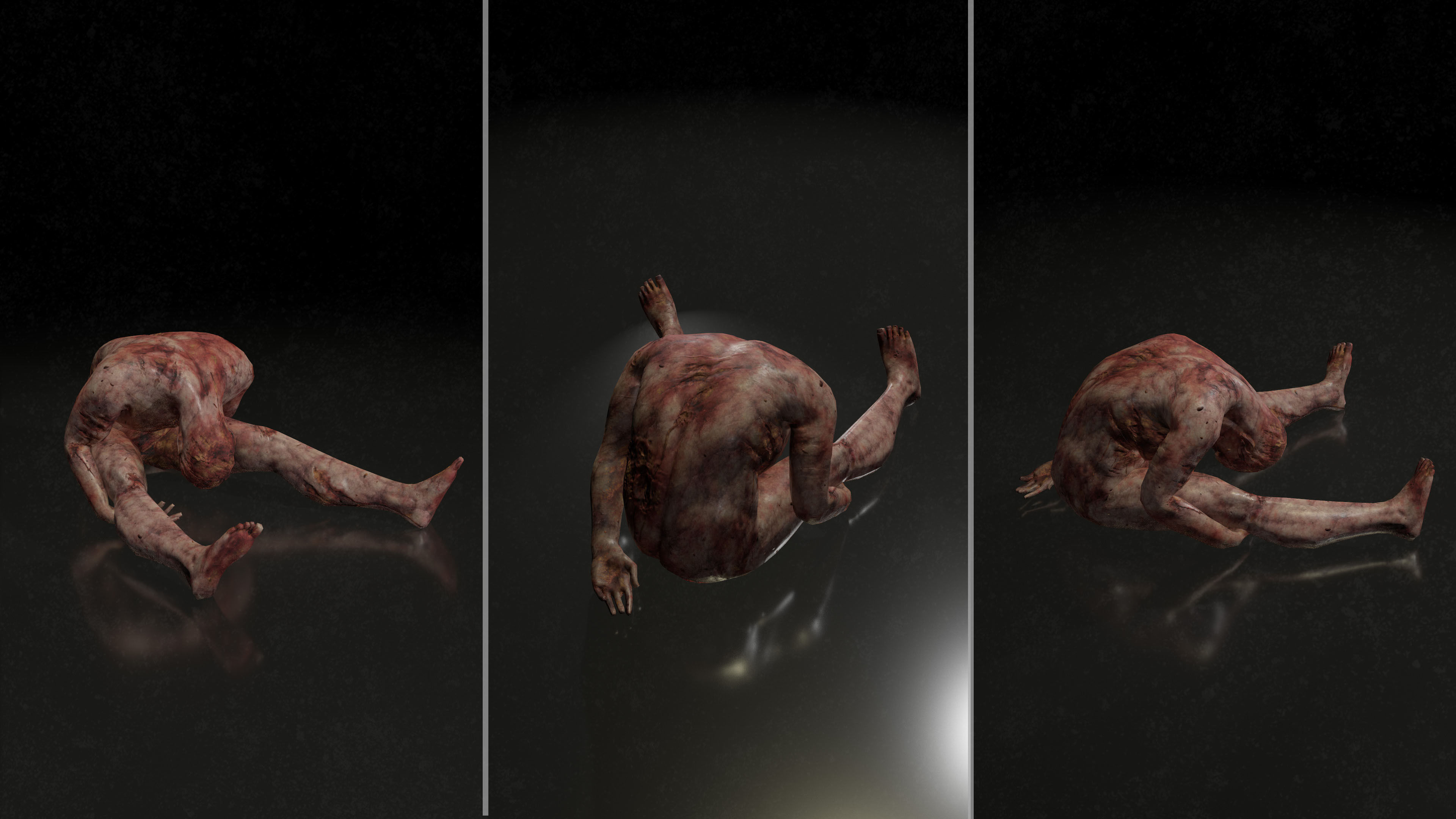 Horror Assets - Male Corpses Pack Low-poly 3D model_9