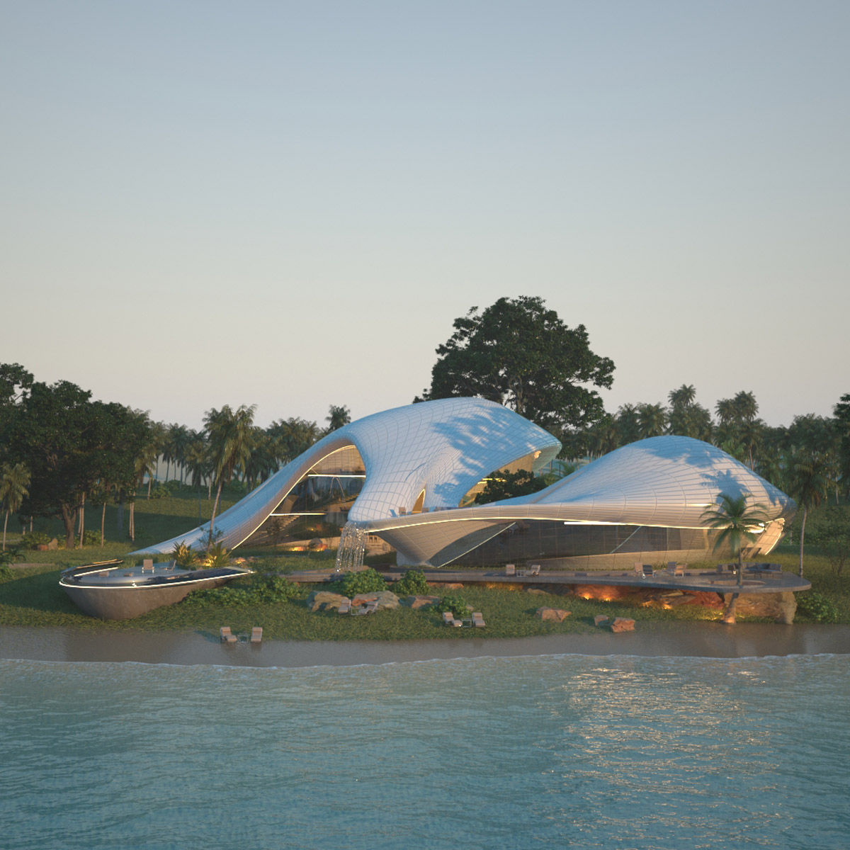 The ultimate OFFER beach houses value pack Modern Organic Archi 3D Model Collection_7