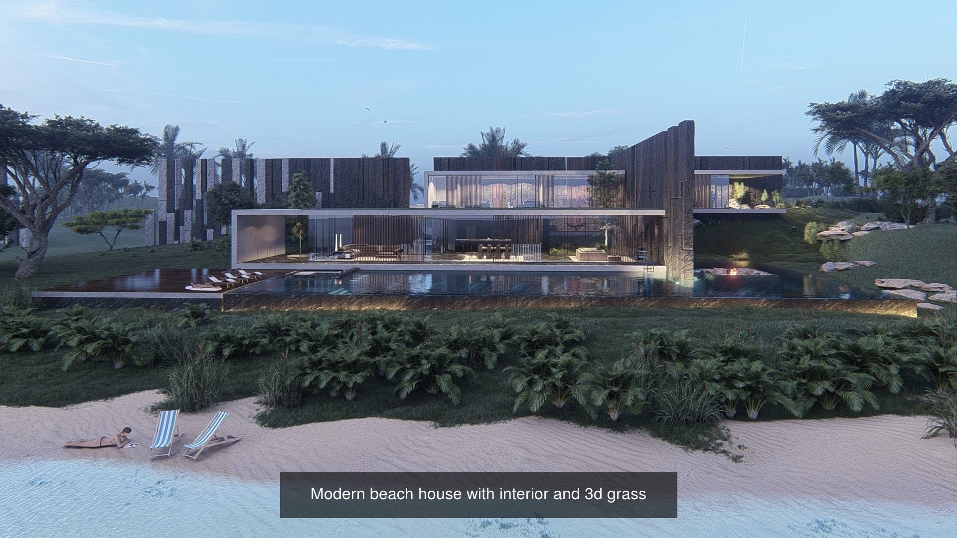 The ultimate OFFER beach houses value pack Modern Organic Archi 3D Model Collection_3