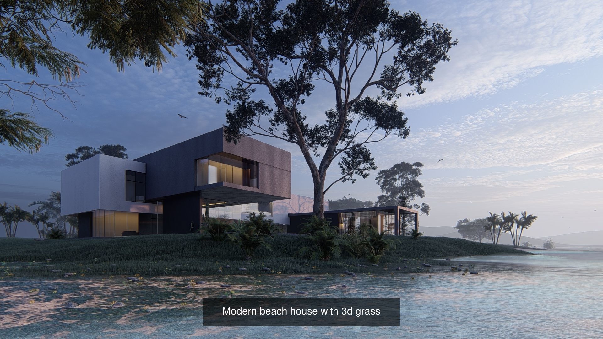 The ultimate OFFER beach houses value pack Modern Organic Archi 3D Model Collection_1