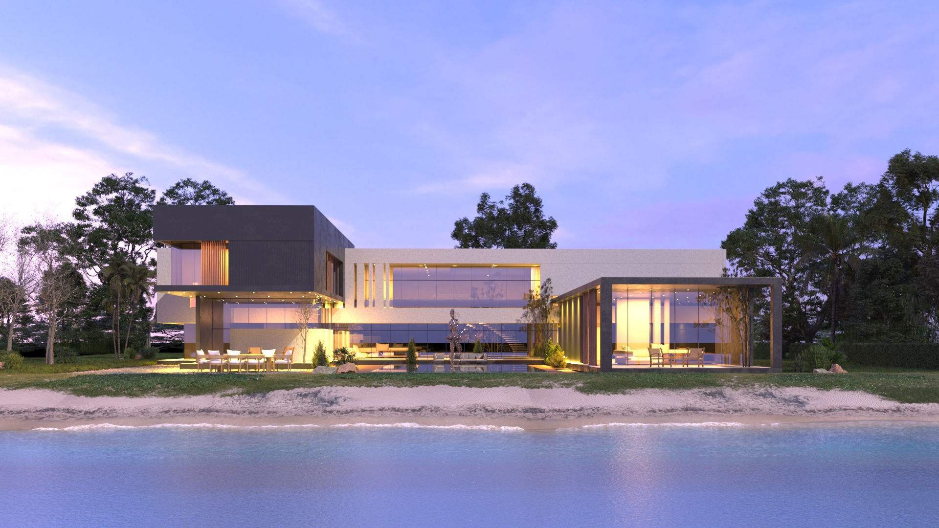 The ultimate OFFER beach houses value pack Modern Organic Archi 3D Model Collection_12