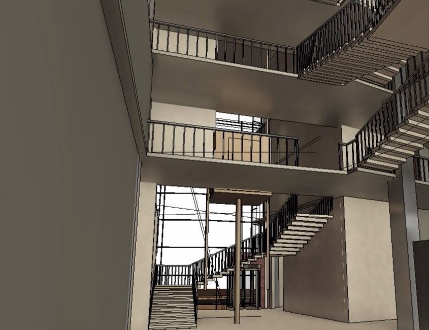 CULTURAL CENTER -compelete revit project -P5 3D model_5