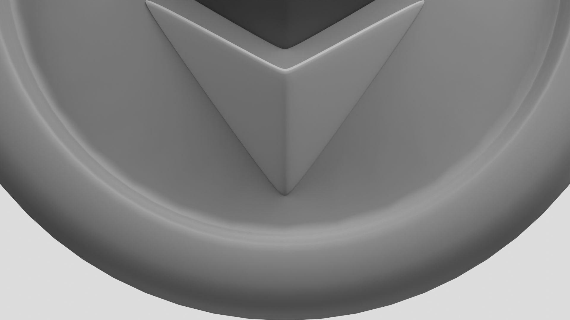 Ethereum or ETH Silver crypto coin with cartoon style 3D model_5