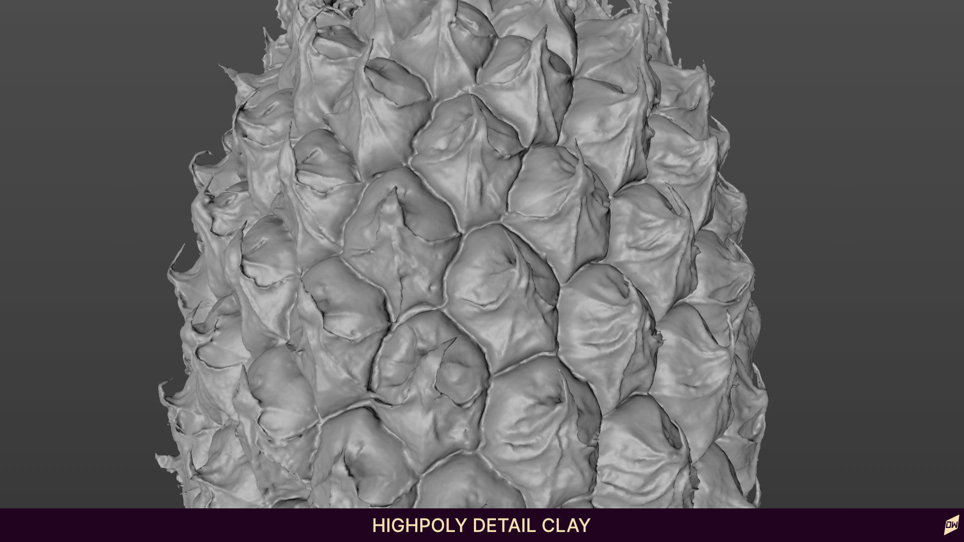 Baby Mini Pineapple 3D model_8