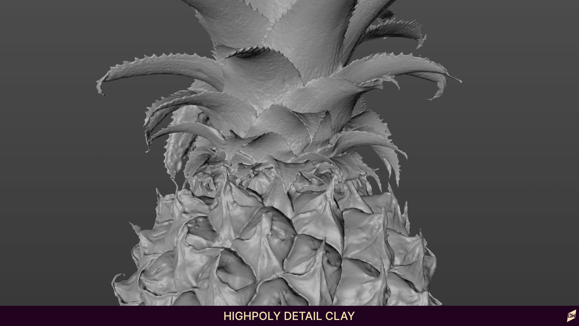 Baby Mini Pineapple 3D model_9