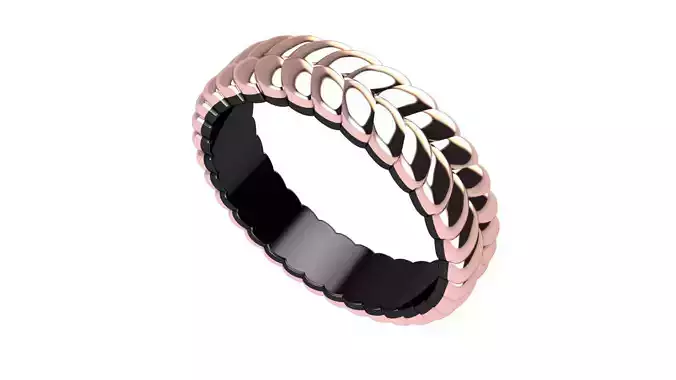 00011 person ring in rose gold