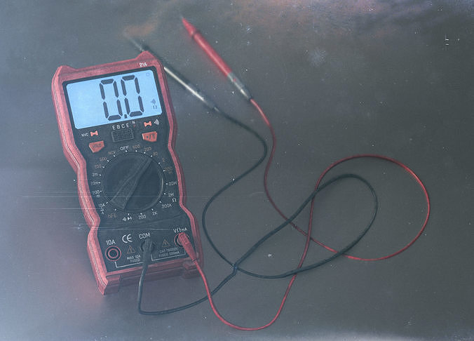 Digital Multimeter Low-poly 3D model