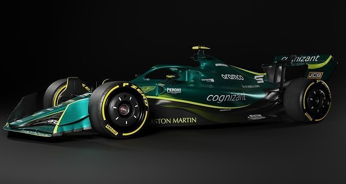 F1 2022 Aston Martin Livery Low-poly 3D model