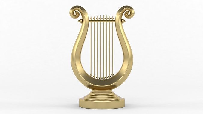Golden Lyre 3D model