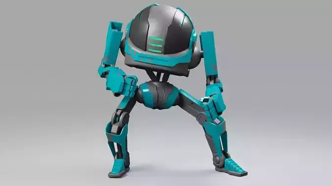 Android  rigged character 3D model