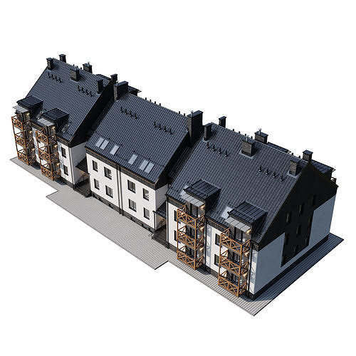 Apartment house 5 3D model 5