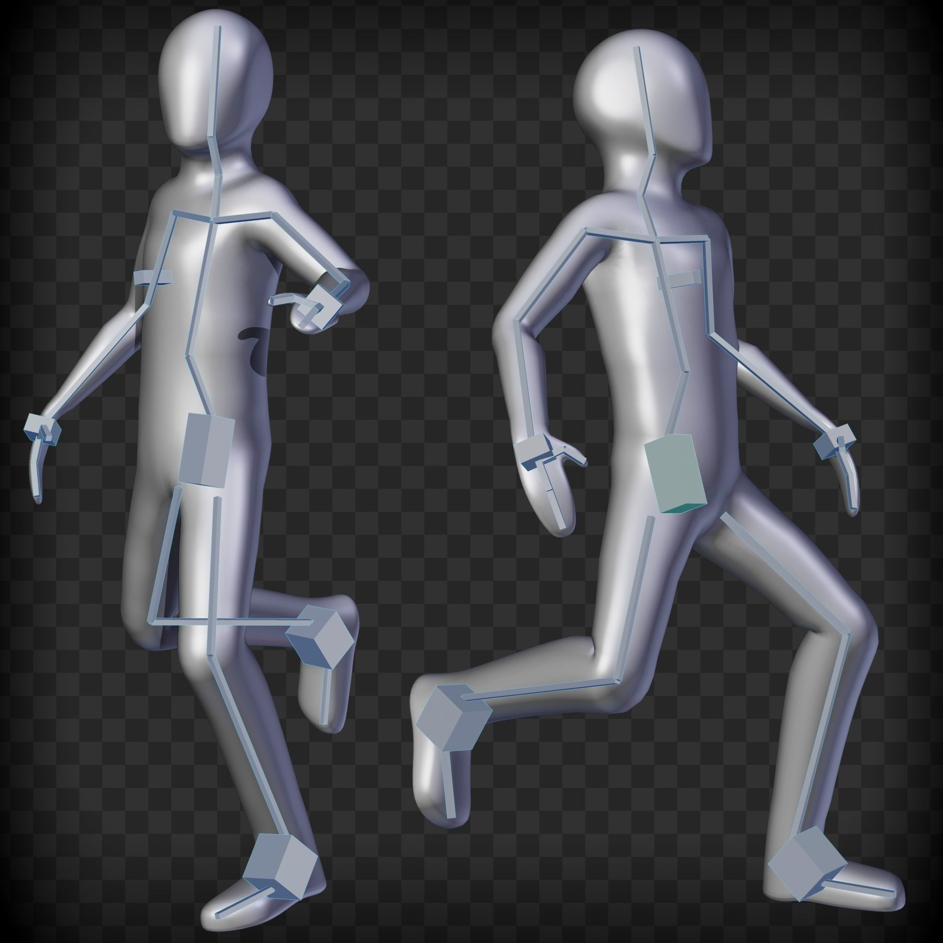 Basic Rigged 3d Character-Blender 3D model_7