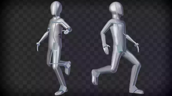 Basic Rigged 3d Character-Blender 3D model Basic Rigged 3d Character-Blender 3D model