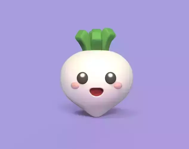 Turnip pokemon radish 3D print model