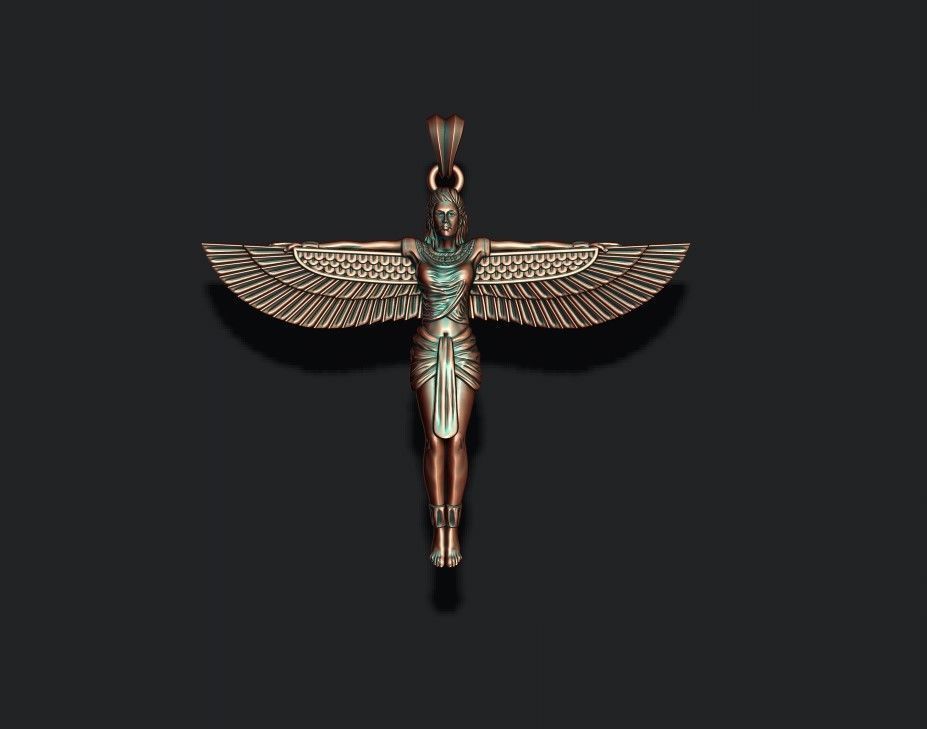 New Isis pendant 3D print model_4