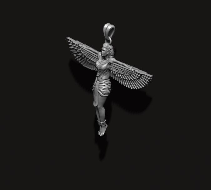 New Isis pendant 3D print model_3