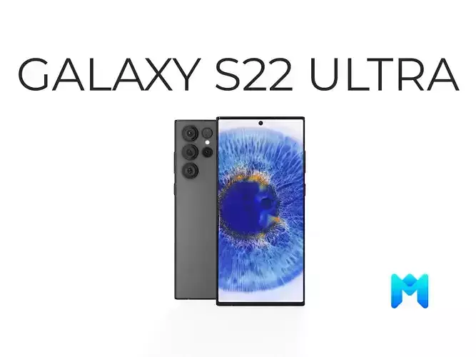 Galaxy S22 Ultra Game Asset Low-poly 3D model