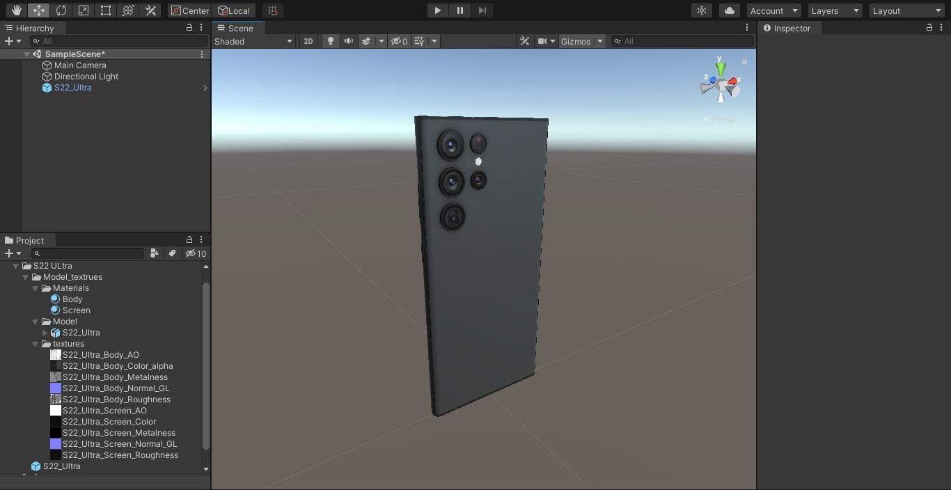 Galaxy S22 Ultra Game Asset Low-poly 3D model_11