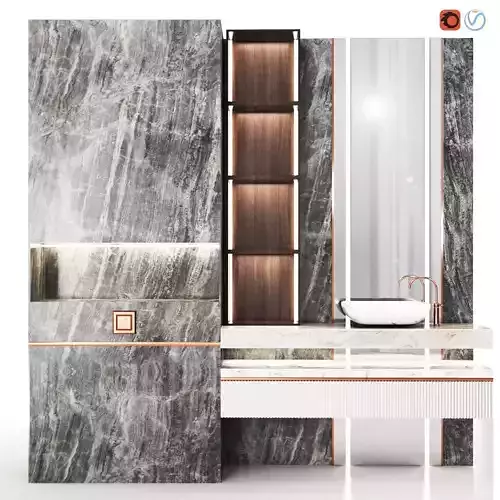 Bathroom furniture01 3D model