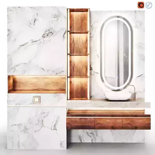 Bathroom furniture02 3D model
