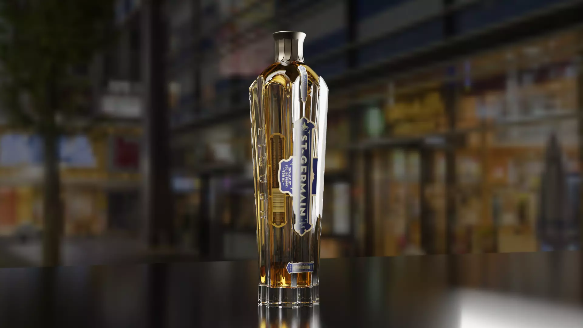 St Germain Elderflower Liqueur 3D model