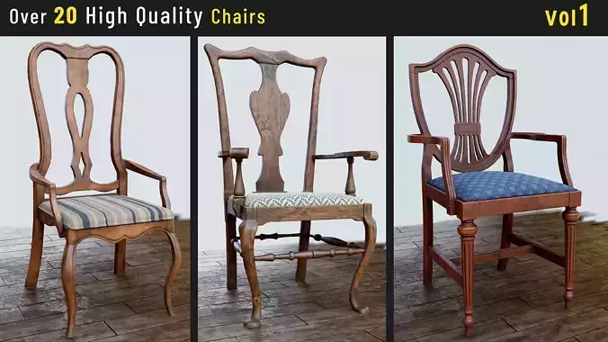 Game-Ready Chairs high quality vol