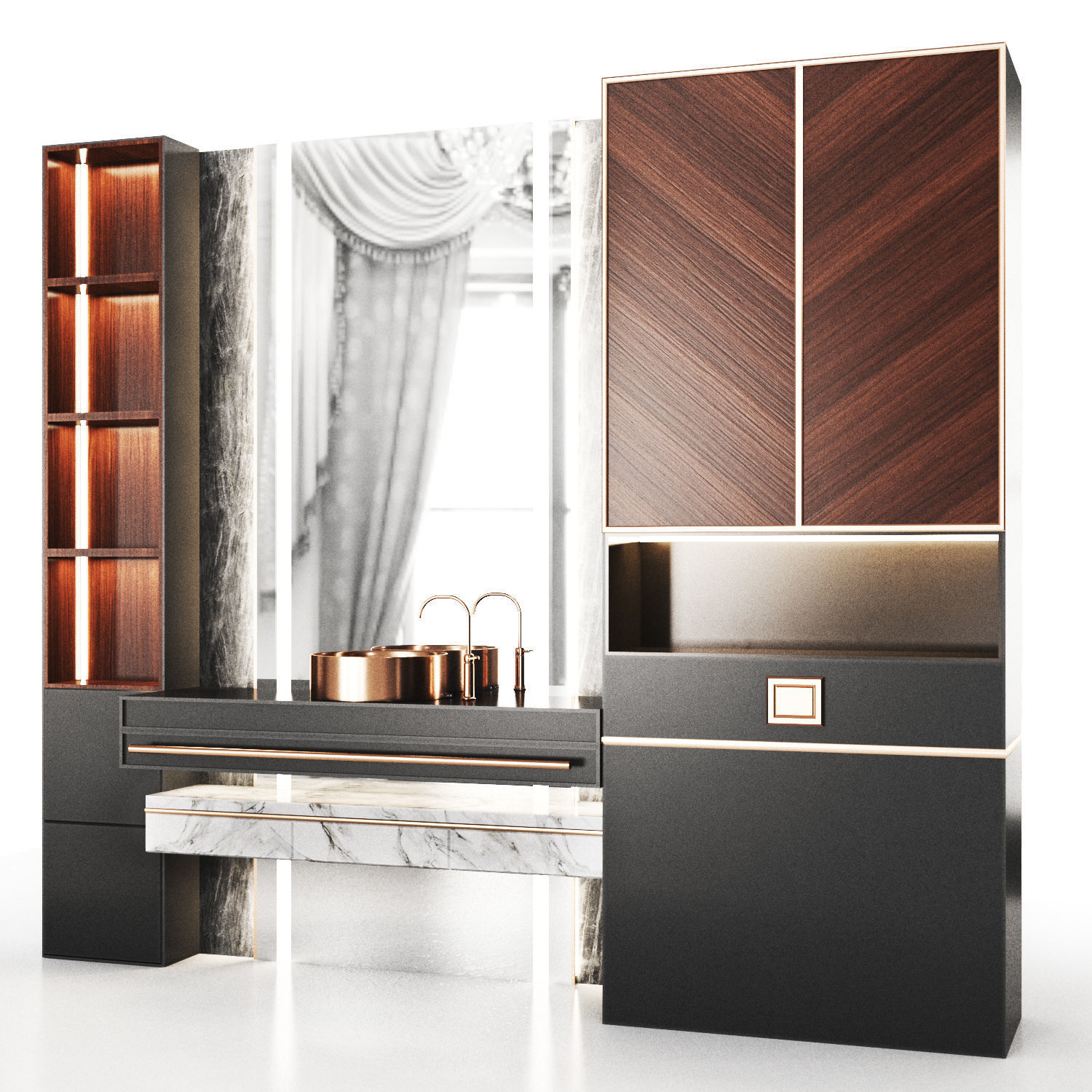 Bathroom furniture03 3D model_1