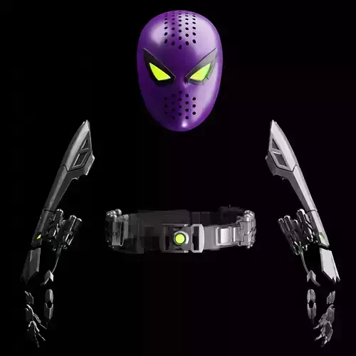 Spider-Man Miles Morales Purple Reign Set 3D print model