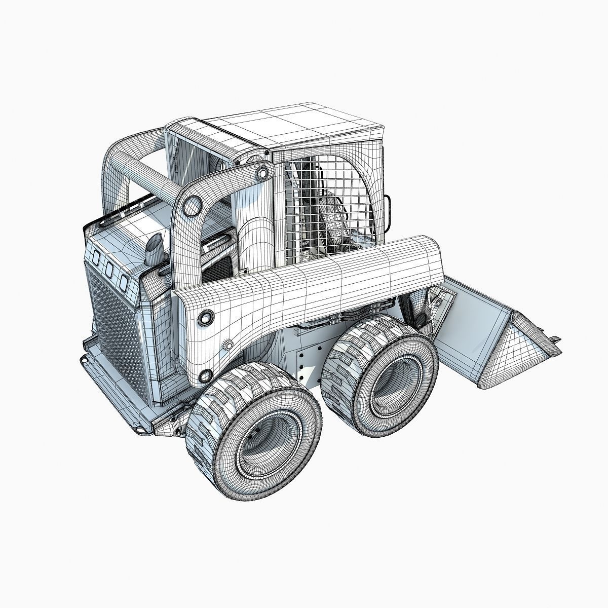 Skid Steer Loader 3D model_14