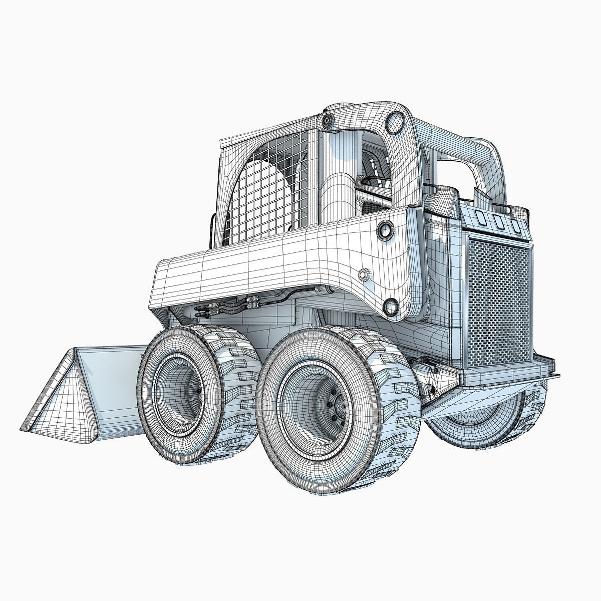 Skid Steer Loader 3D model_13
