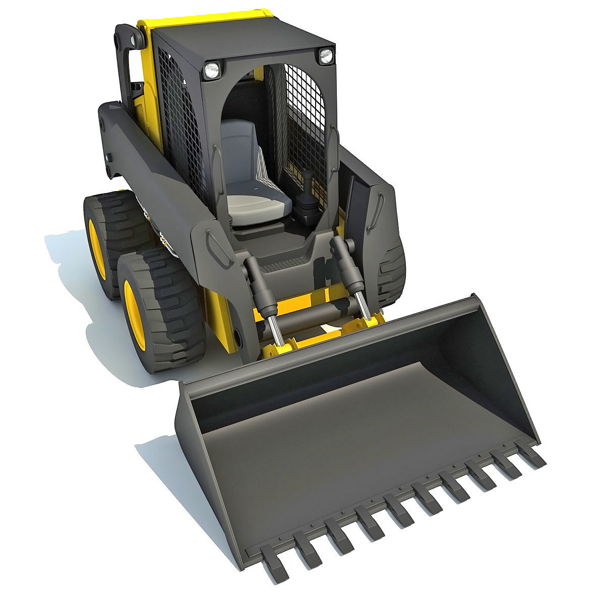 Skid Steer Loader 3D model_4