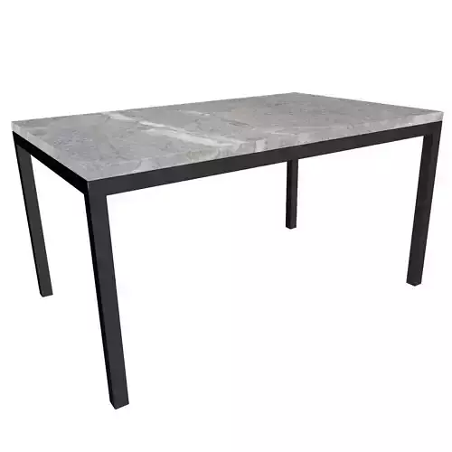 Parsons Grey Marble Dining Table