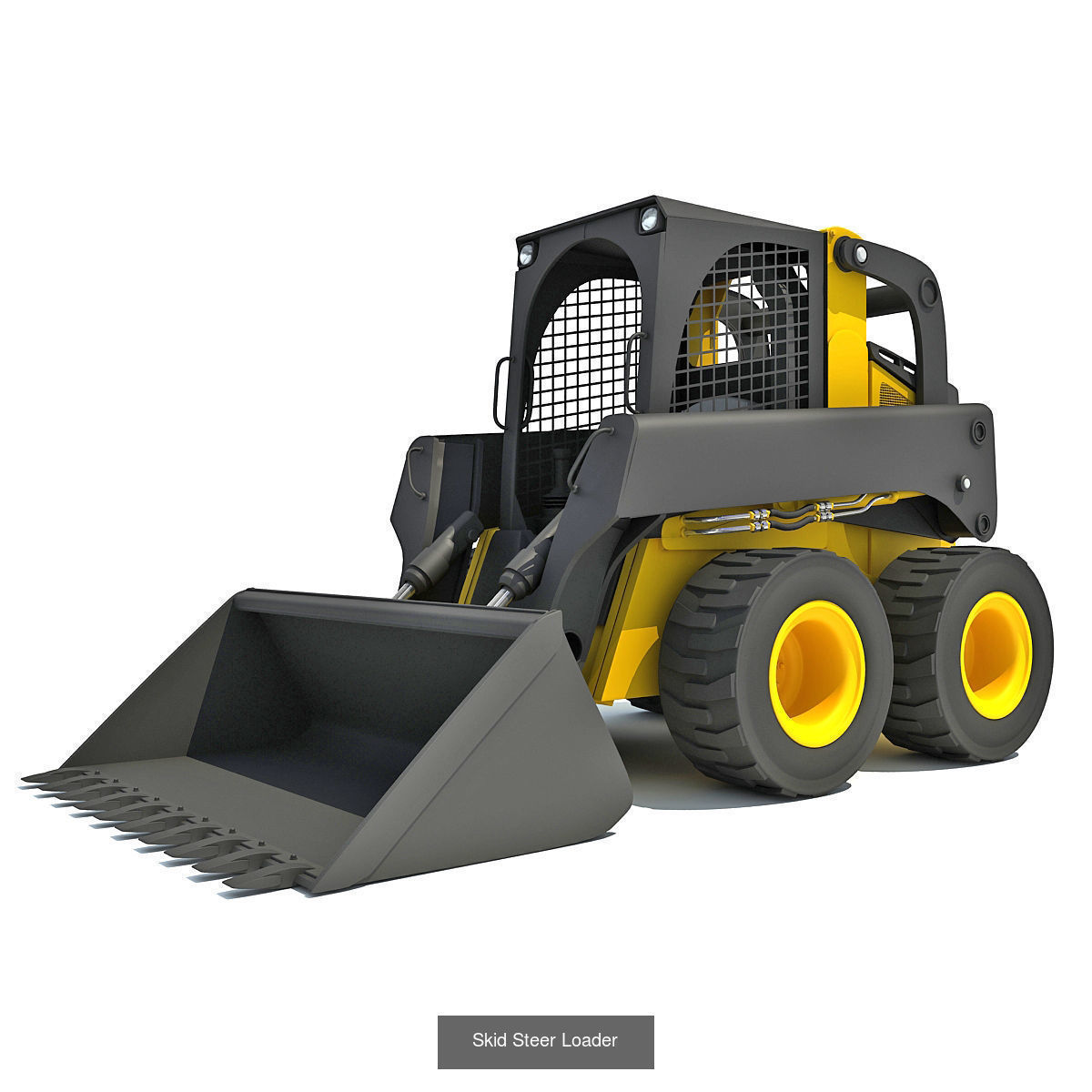 Road Construction Equipment 3D Model Collection_4