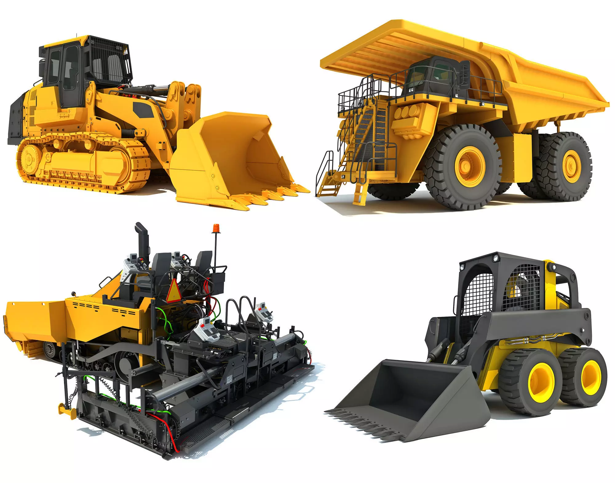 Road Construction Equipment 3D Model Collection_0