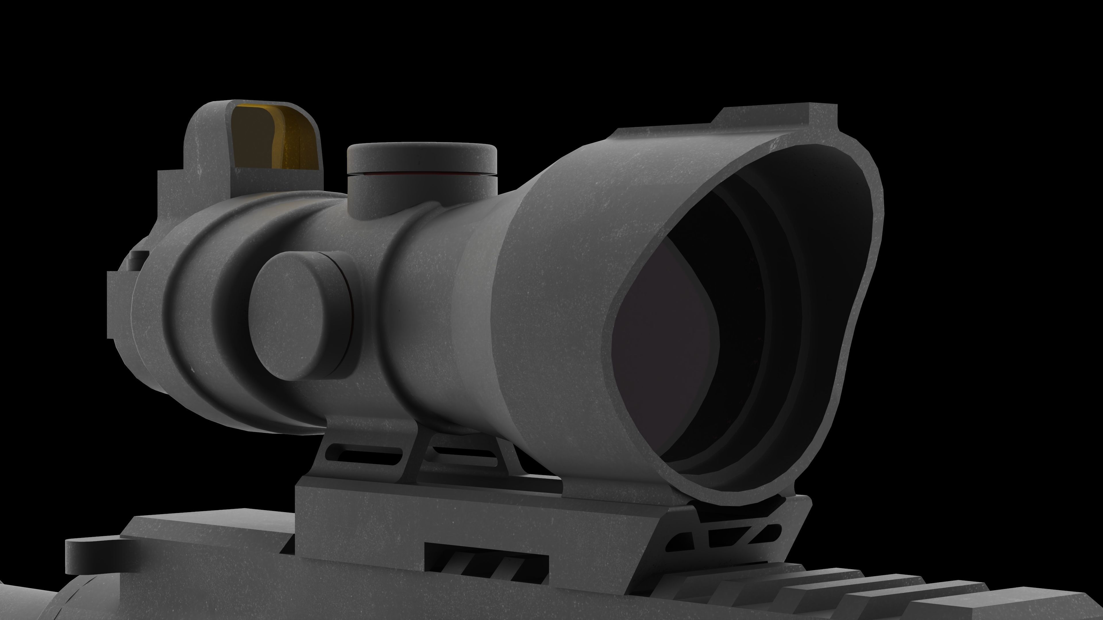 M4 Carbine 3D model_5