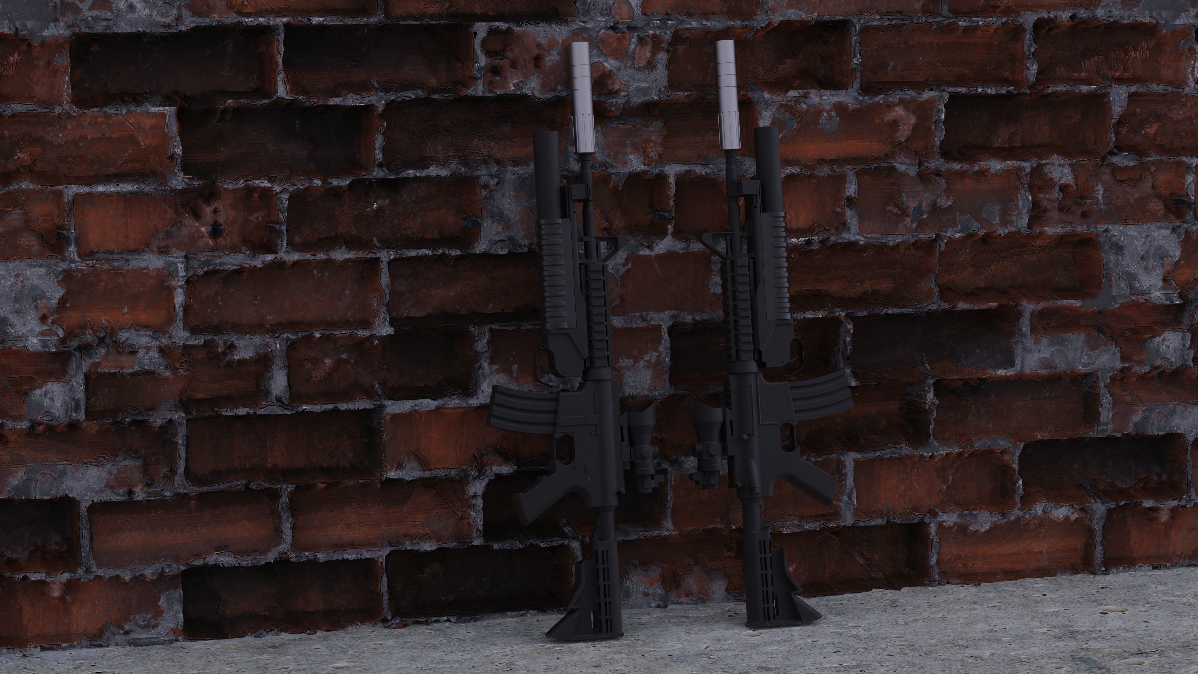 M4 Carbine 3D model_8