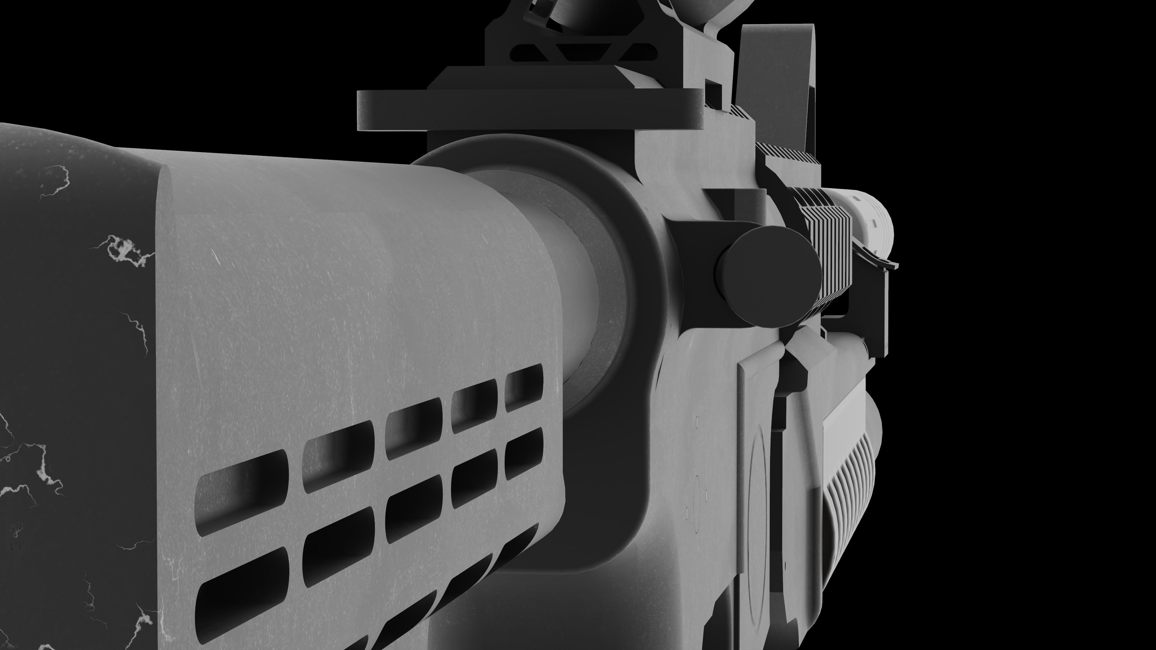 M4 Carbine 3D model_7