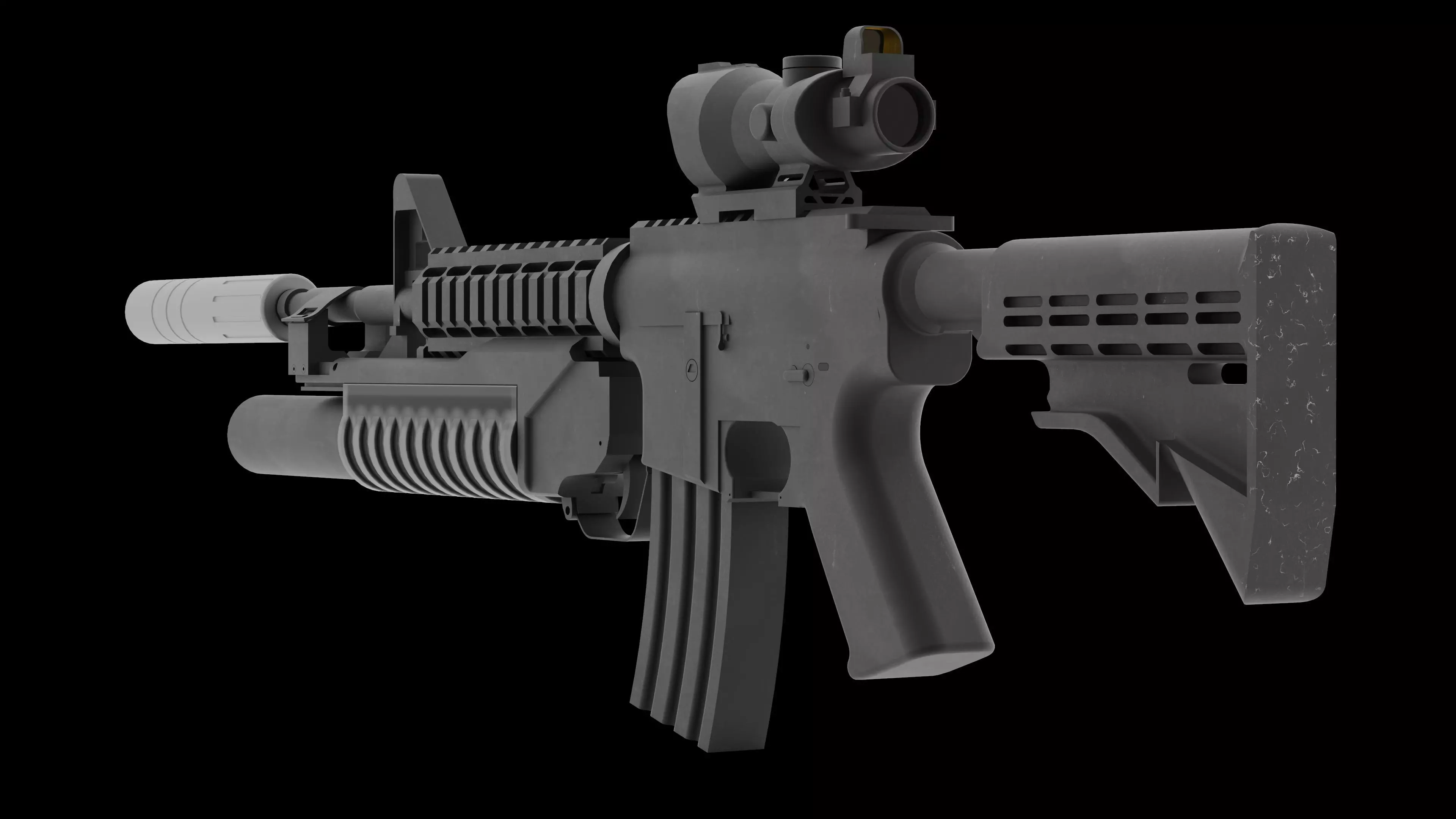 M4 Carbine 3D model_0