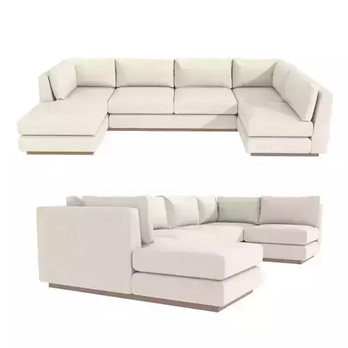 A Rudin sectional modular sofa  3D model