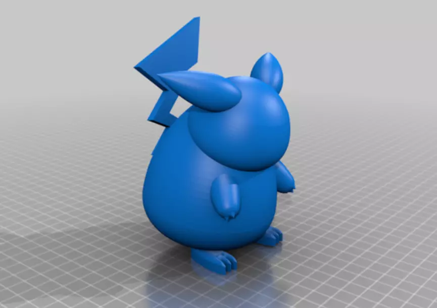 Pikachu Figure Free 3D print model