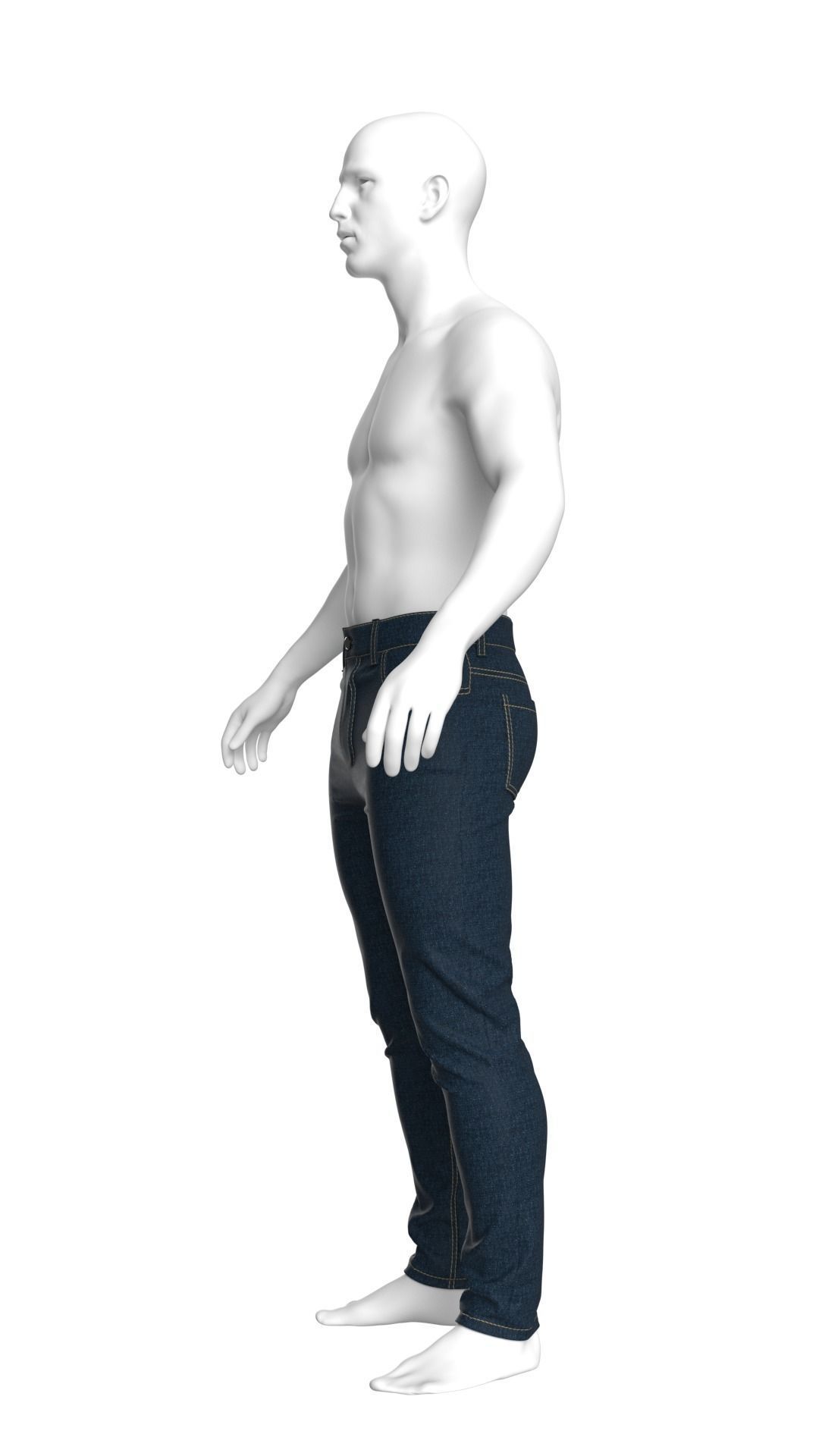 Mens Jeans Pants Marvelous Designer  3D model_22