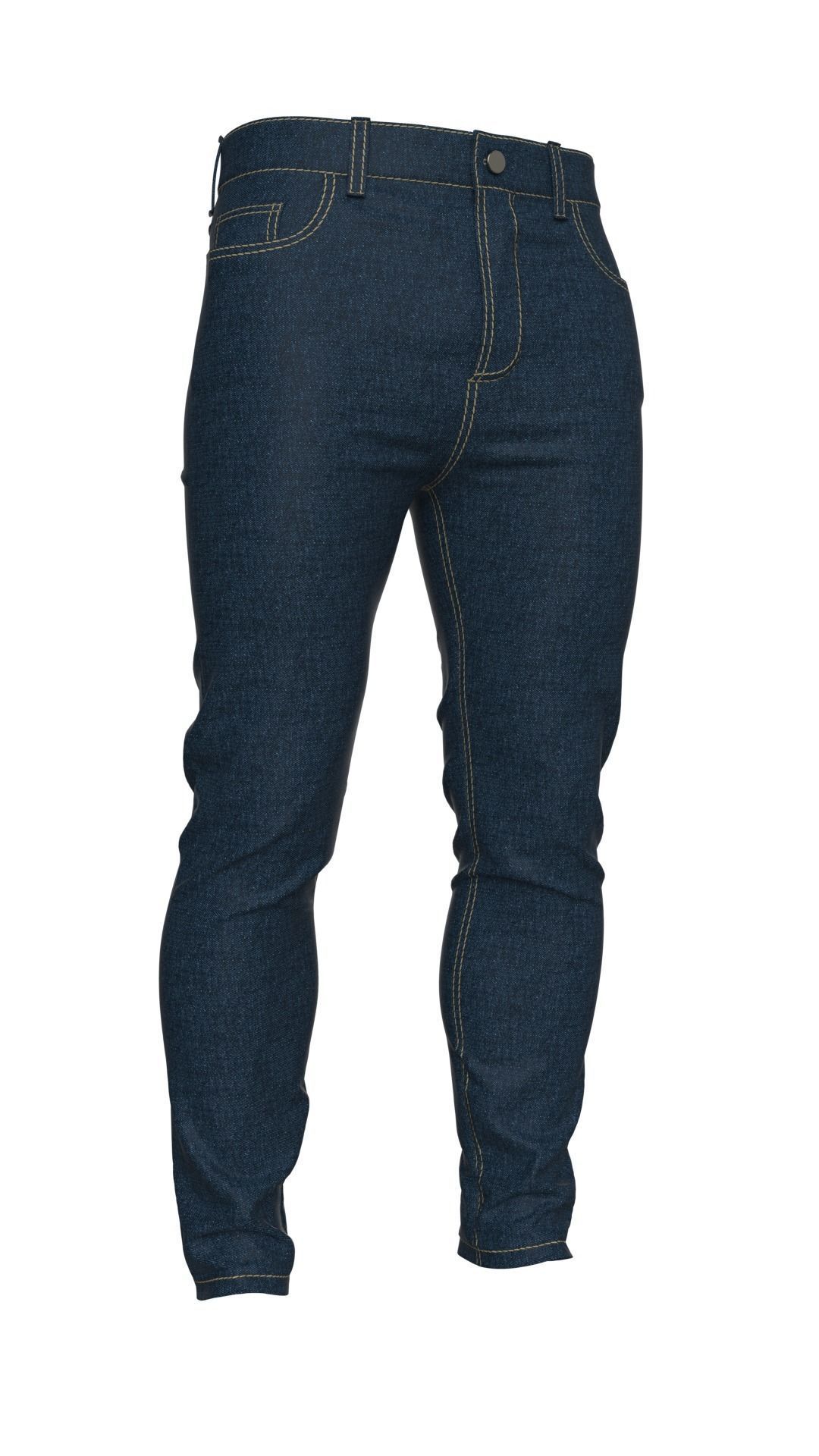 Mens Jeans Pants Marvelous Designer  3D model_3