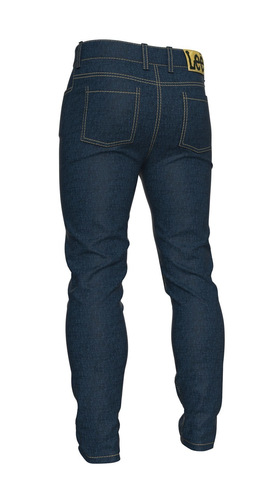 Mens Jeans Pants Marvelous Designer  3D model_11