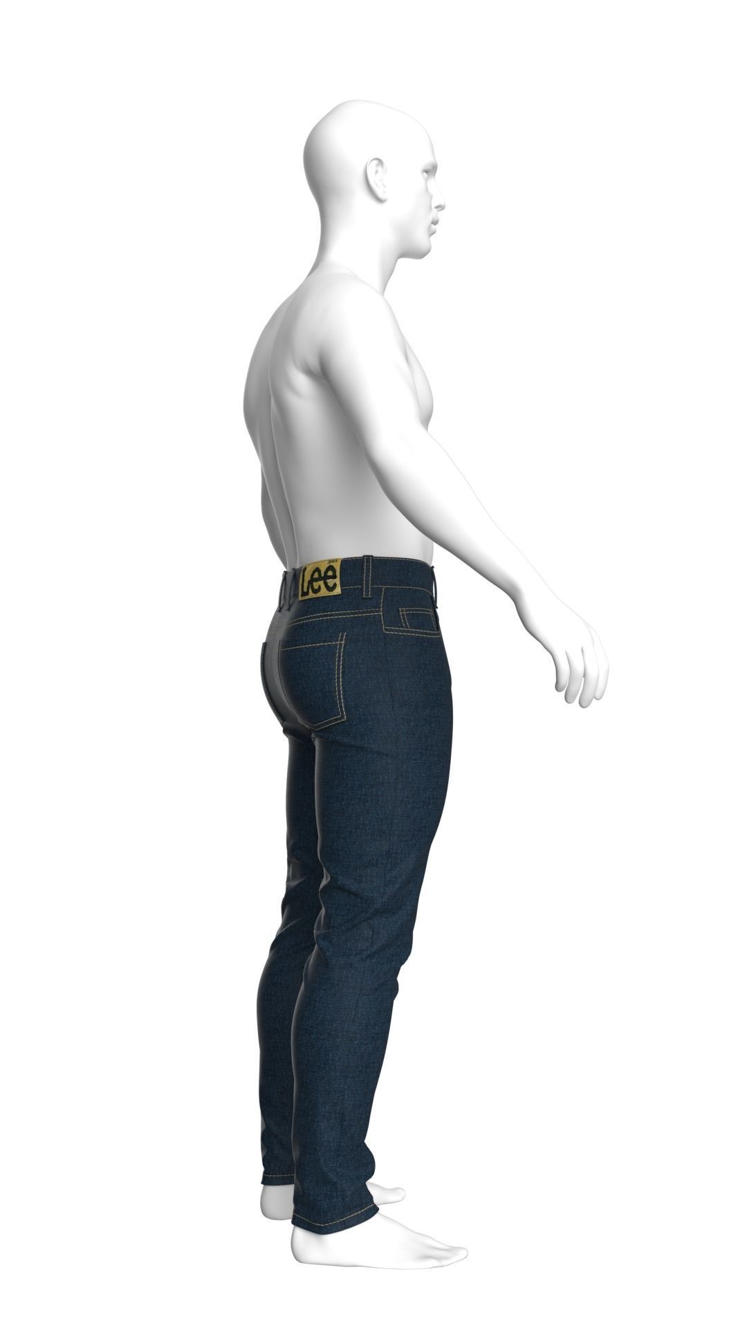Mens Jeans Pants Marvelous Designer  3D model_23