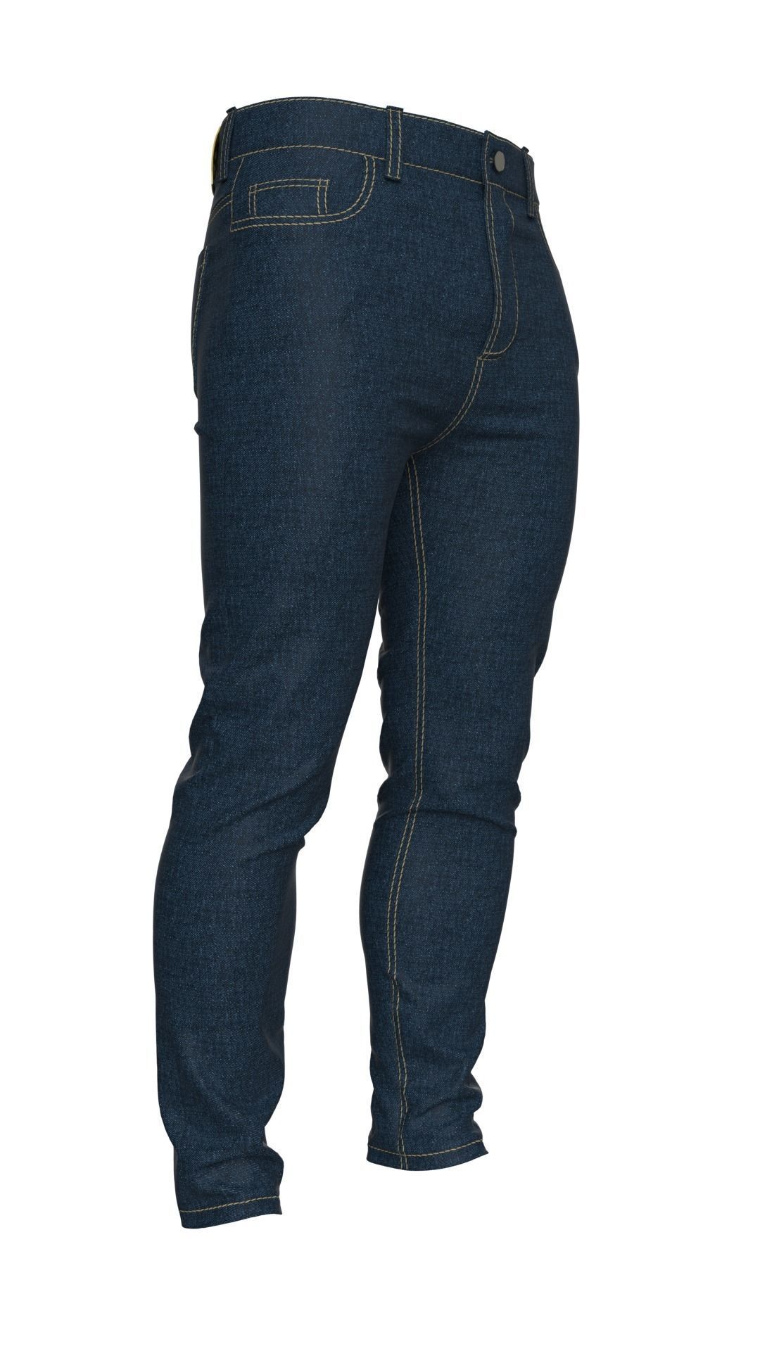 Mens Jeans Pants Marvelous Designer  3D model_4