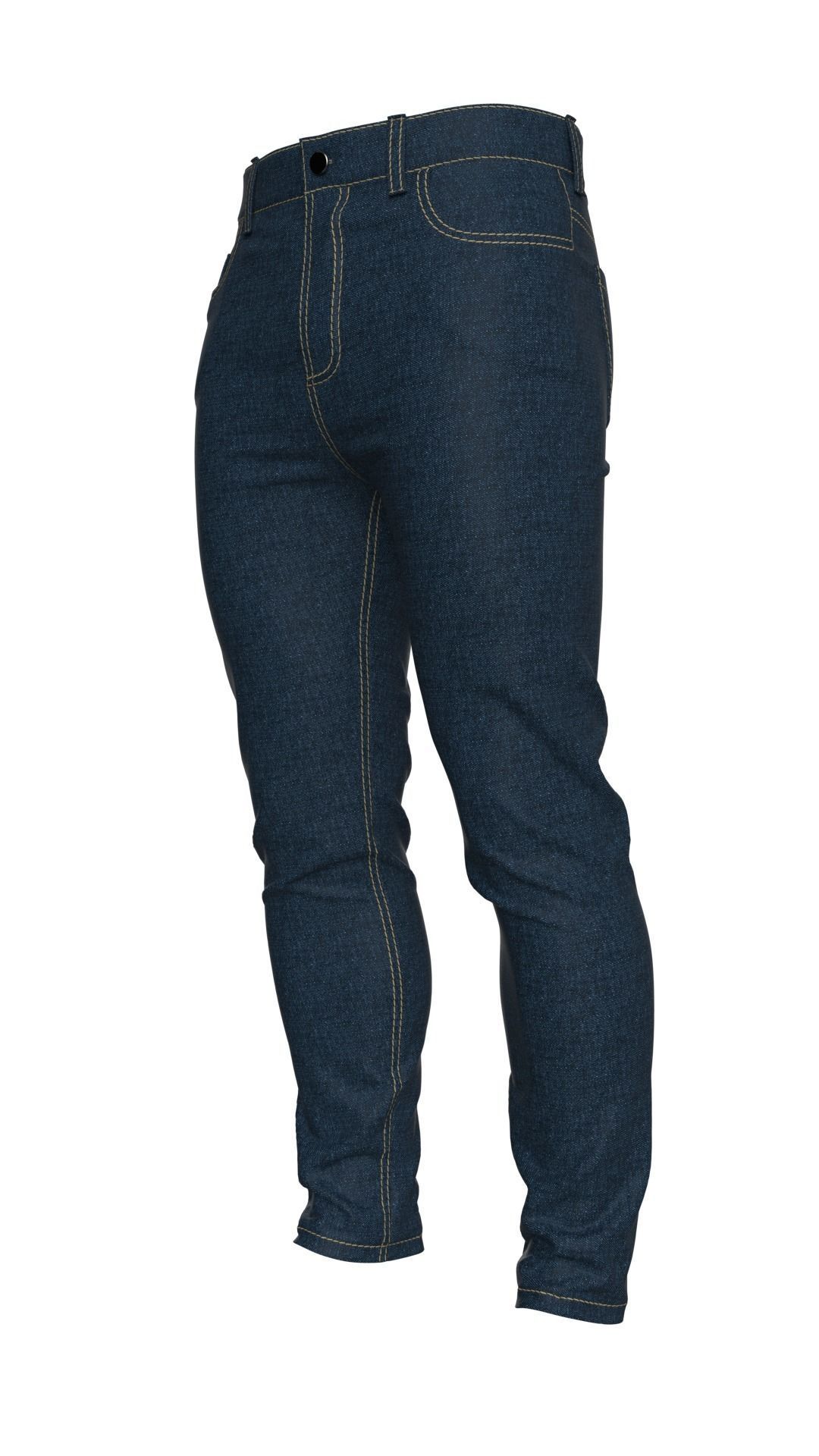 Mens Jeans Pants Marvelous Designer  3D model_16