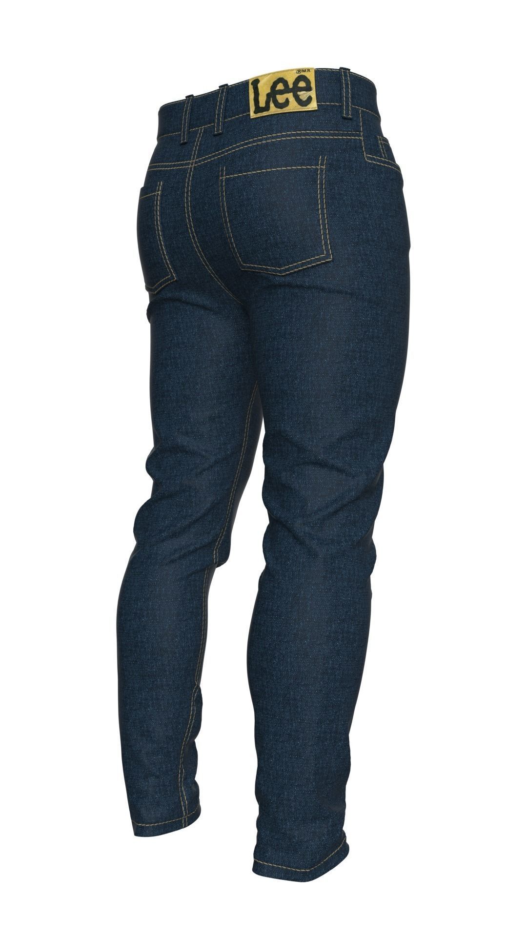 Mens Jeans Pants Marvelous Designer  3D model_8