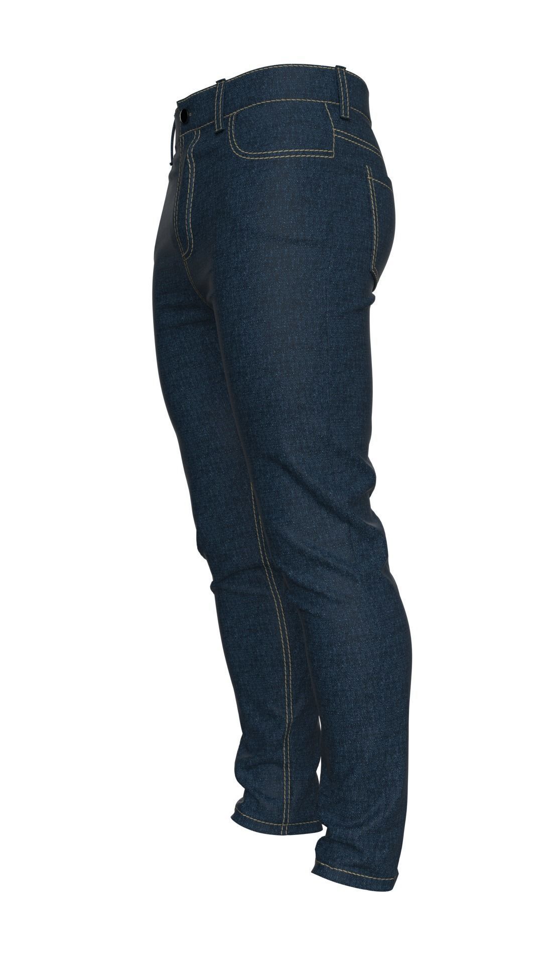 Mens Jeans Pants Marvelous Designer  3D model_15