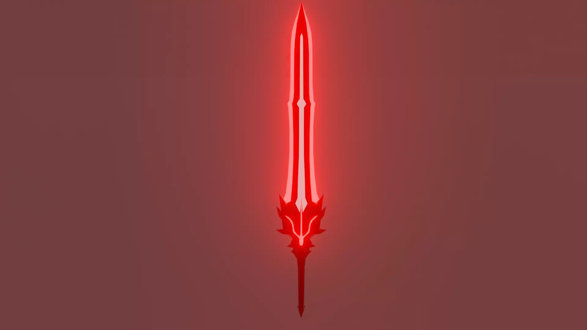 Sci-fi Sword Low-poly 3D model
