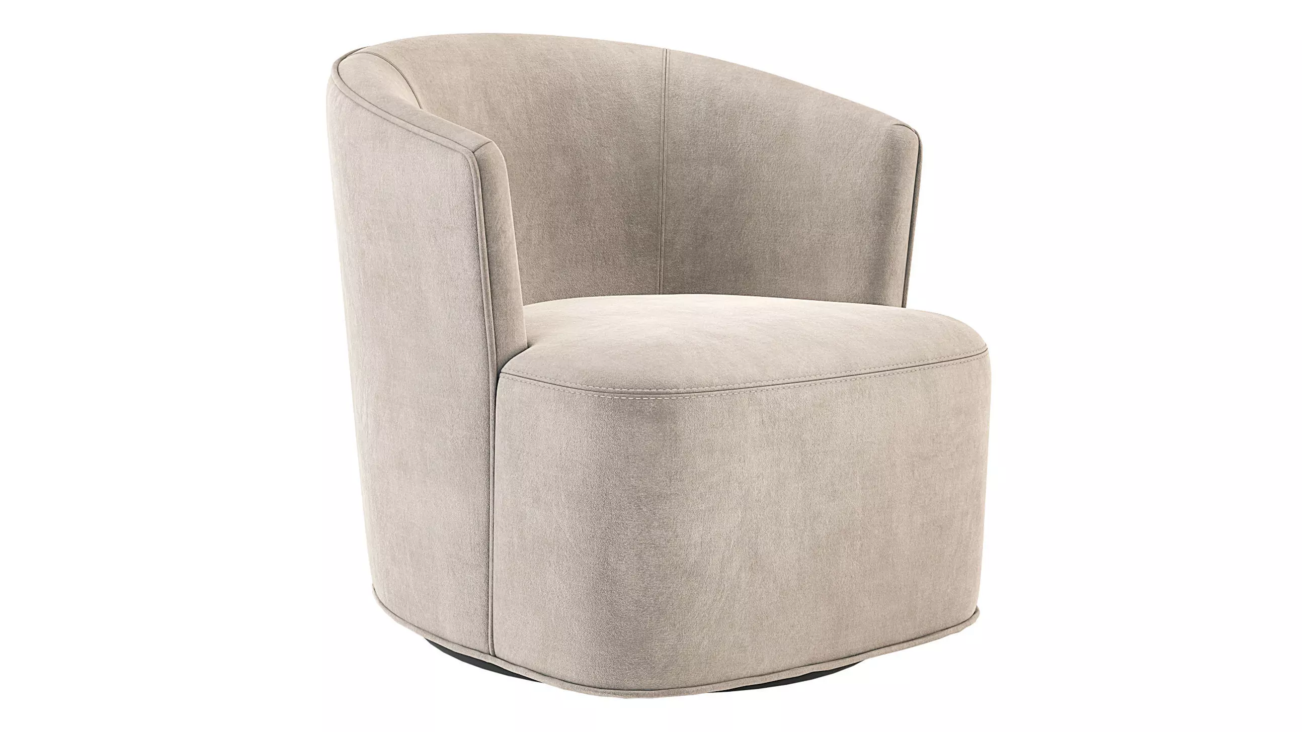 Arden Swivel Chair Restoration Hardware RH 3D model_0